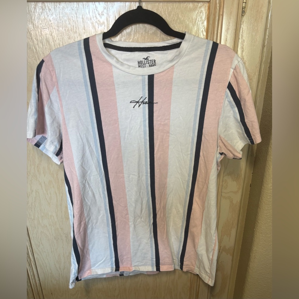 Hollister Multicolor Striped Cotton Tee